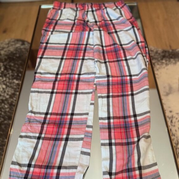 NWOT Victoria's Secret Turquoise & Pink Plaid Lightweight Flannel PJs - Size S - Picture 4 of 9